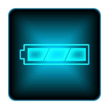 Fully charged battery icon Illustrazione stock