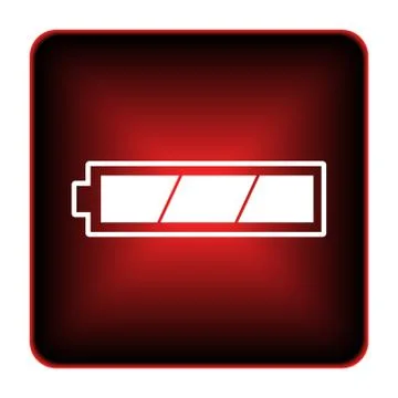 Fully charged battery icon Illustrazione stock