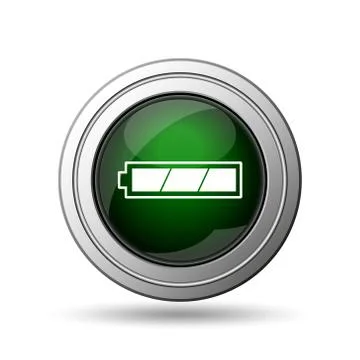 Fully charged battery icon Illustrazione stock