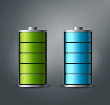 Fully charged battery smartphone - vector illustration. 스톡 일러스트