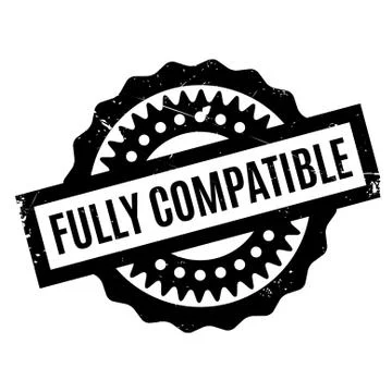 Fully Compatible rubber stamp Stock Illustration