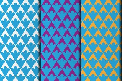 Fully customize vector eps seamless pattern design template. Stock Illustration