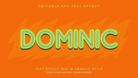Fully editable cool text effect style vector Stock Illustration