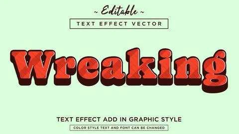 Fully editable modern text effect with pattern style effect Stock Illustration