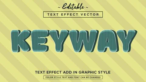 Fully editable modern text effect style with beautiful background Illustrazione stock