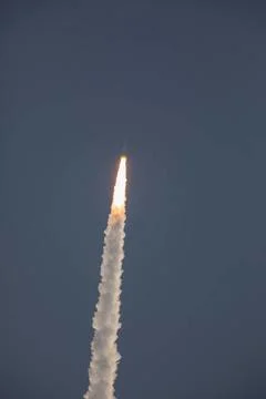 A fully functional Launch Abort System (LAS) with a test version of Orion ... Fotos Stock