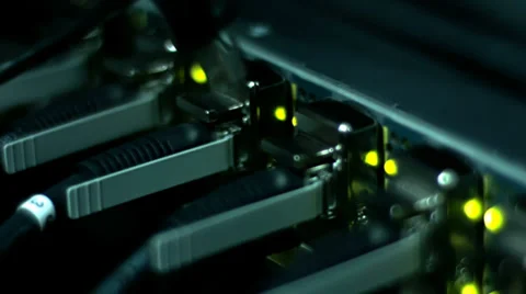 Fully loaded network media converters an... | Stock Video | Pond5