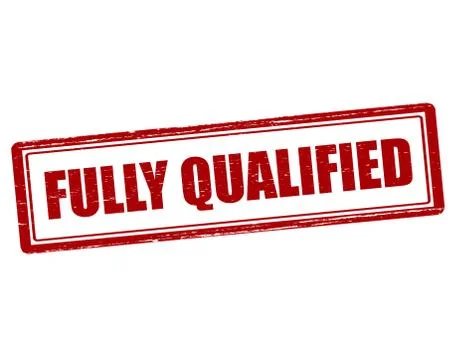 Fully qualified Stock Illustration