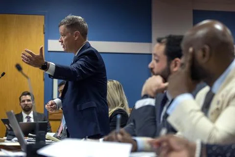 Fulton County 2020 election interference case in Atlanta, USA - 16 Oct 2023 Stock Photos