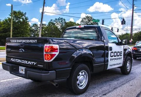 Fulton County Code Enforcement vehicle Foto stock