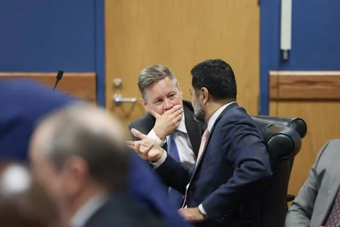 Fulton County election interference motions hearing in Atlanta, USA - 12 Apr 202 Stock Photos