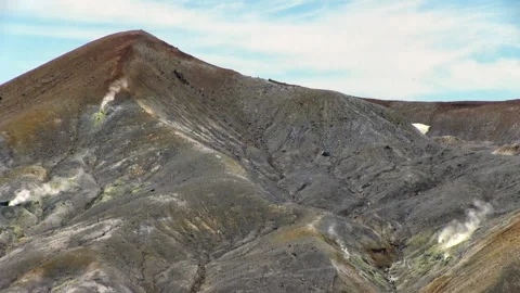 Fumarole Field In Volcano Caldera. Видео 99190970