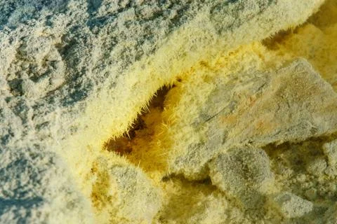 Fumarole hole volcano Stock Photos