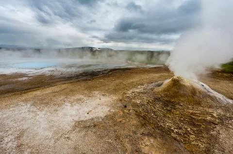 Fumarole Foto stock