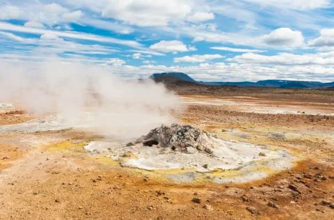 Fumarole Foto stock