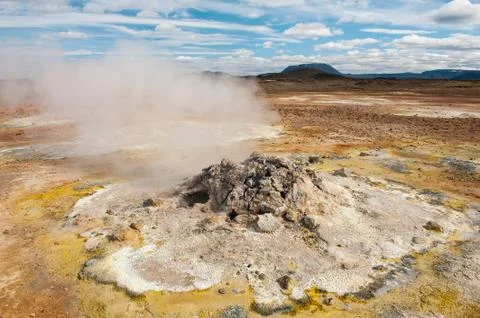 Fumarole Foto stock
