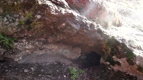 Fumarole on Vesuvio Volcano Stock Footage 85512305
