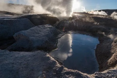 Fumaroles Stock Photos