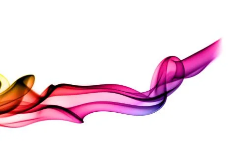 Fume abstract pattern on white Stock Photos