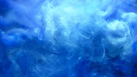 Fume flow intro glitter blue smoke cloud motion Stock Footage 118386168