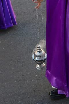 Fuming censer in Easter Foto stock