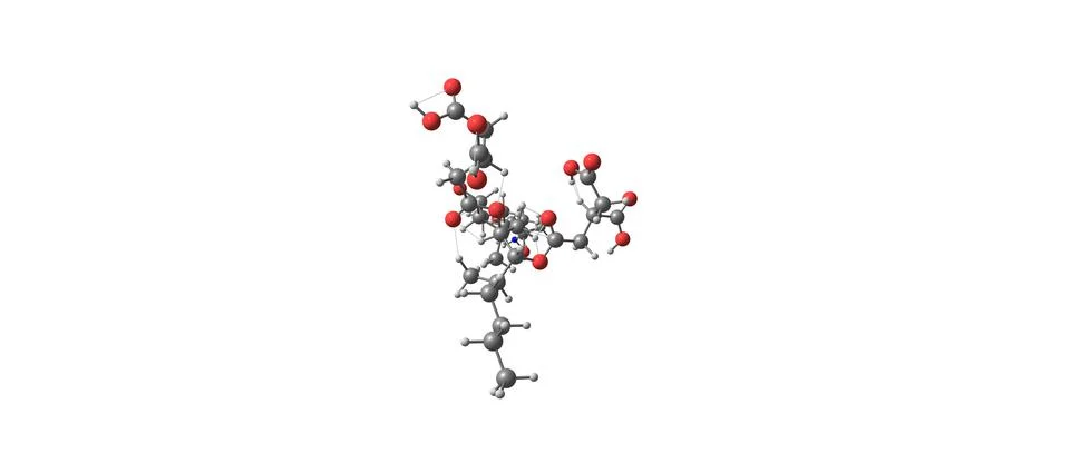Fumonisin molecular structure isolated on white Stock Illustration