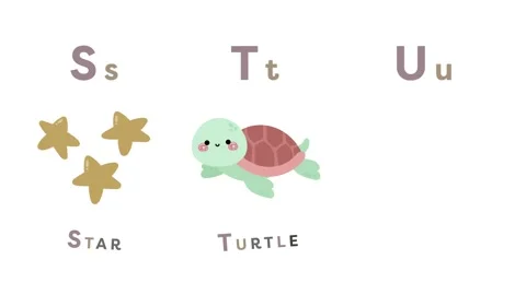 Fun ABC animated learning video for kids Video stock 301223964