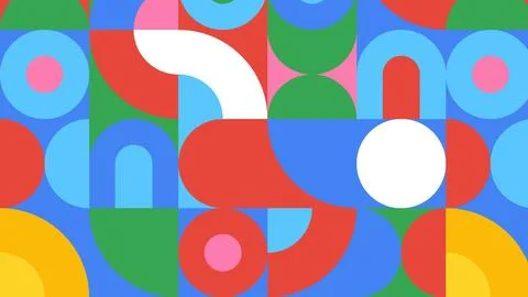 Fun abstract blocks background Illustrazione stock
