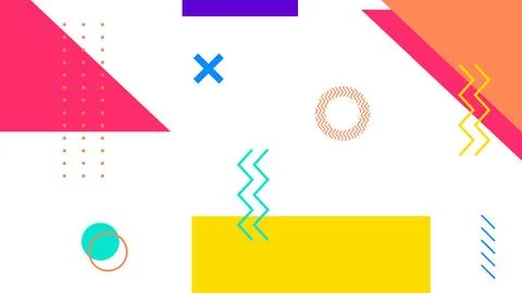 Fun Abstract Colorful Background Stock Illustration