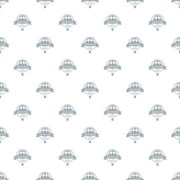 Fun air balloon pattern seamless Stock Illustration