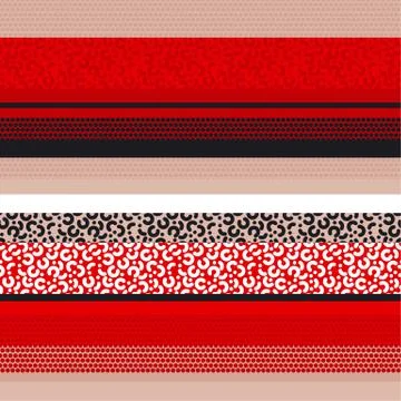 Fun and cool stripe texture seamless pattern Stock Illustration