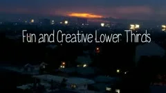 Fun and Creative Lower Thirds Stock After Effects