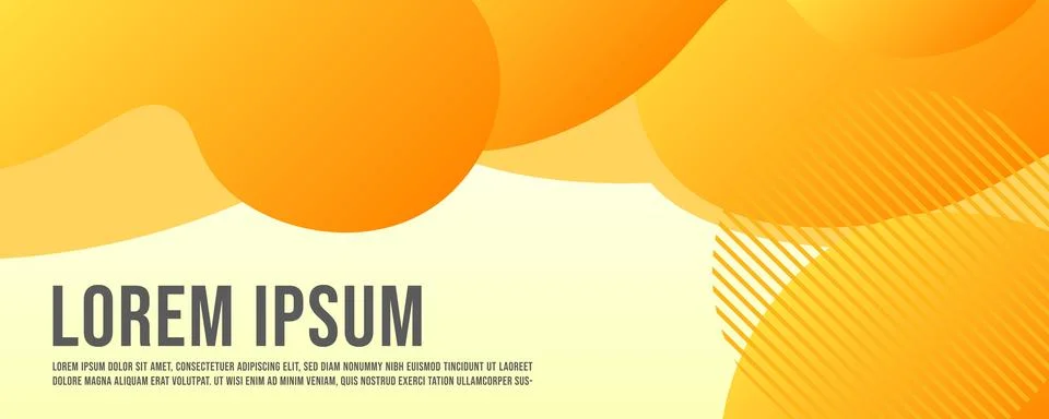 Fun and dynamic abstract liquid banner for landing page web or print element Stock Illustration