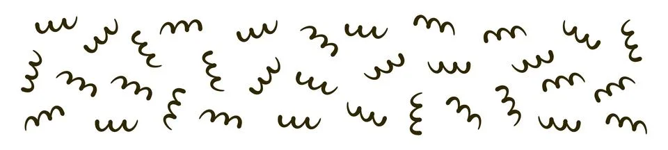 Fun and simple abstract pattern with squiggle lines and shapes. Playful bac.. 스톡 일러스트