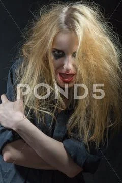 Fun angry screaming Stock Photos