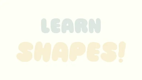 Fun animated video teaching kids about shapes in a cute flat design. Video stock 301435932