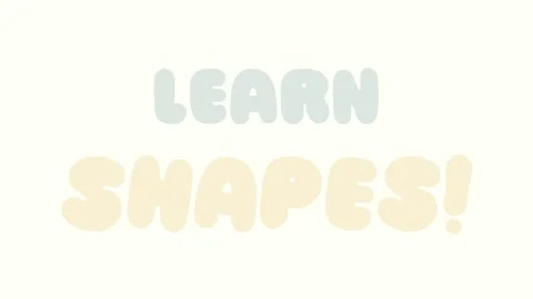 Fun animated video teaching kids about shapes in a cute flat design. Video stock 301435963