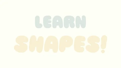Fun animated video teaching kids about shapes in a cute flat design. Video stock 301435977