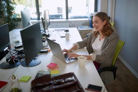 Fun atmopshere at the office Stock Photos