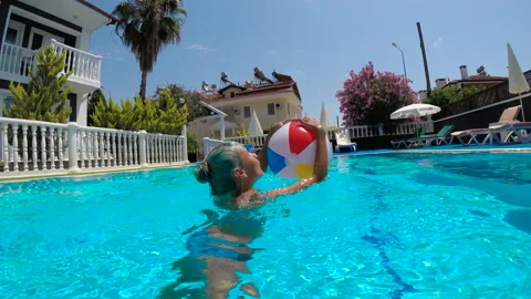 Fun in the ball pool. Stock Footage 231927460