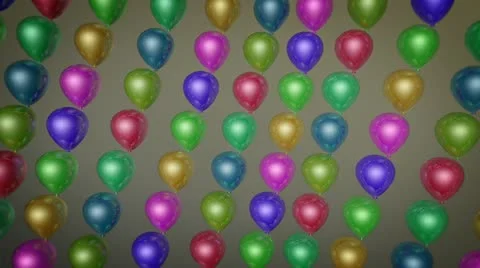Fun balloons array Stock Footage 14809122