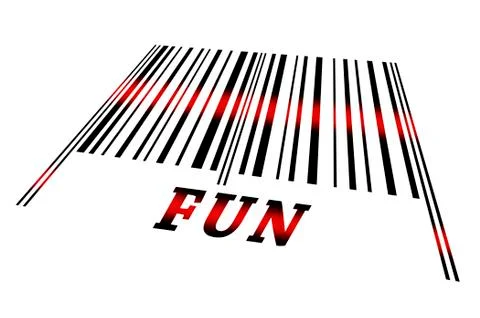 Fun on barcode Stock Illustration