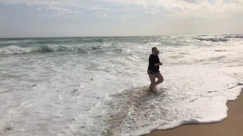 Fun at the Beach Stock Footage 84787722