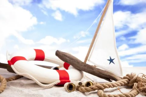 Fun on the beach Stock Photos