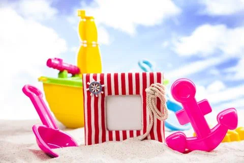 Fun on the beach Stock Photos