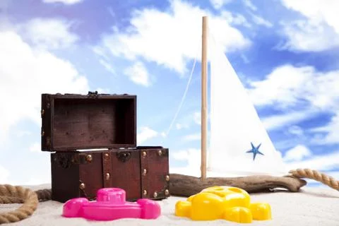 Fun on the beach Stock Photos