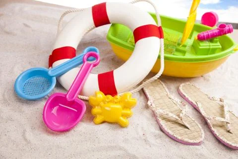 Fun on the beach Stock Photos