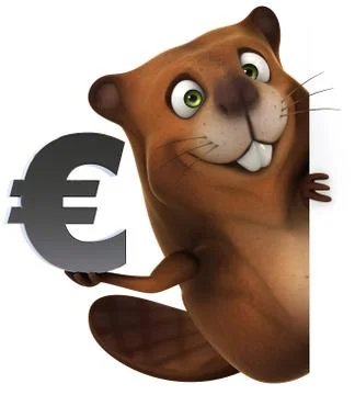 Fun beaver Ilustración de archivo