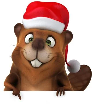 Fun beaver Ilustración de archivo