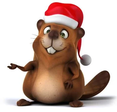 Fun beaver Ilustración de archivo